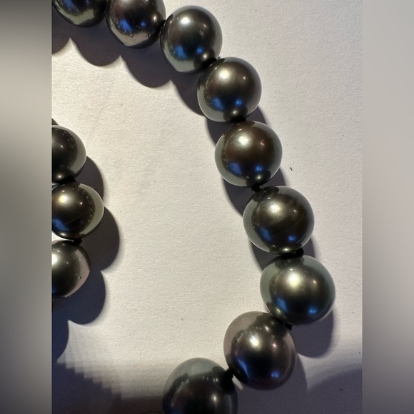 Tahitian cultured Pearl necklace with certificate of Authenticity - Picture 7 of 16